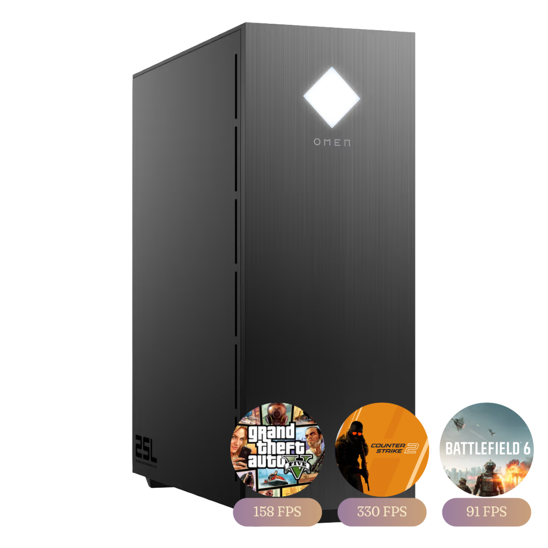 Gaming / HP OMEN 25L GT14-2xxx / RTX 4070 SUPER 12GB / Intel i7 - 14700F / 16GB DDR5 (5600MHz) / 2TB NVMe