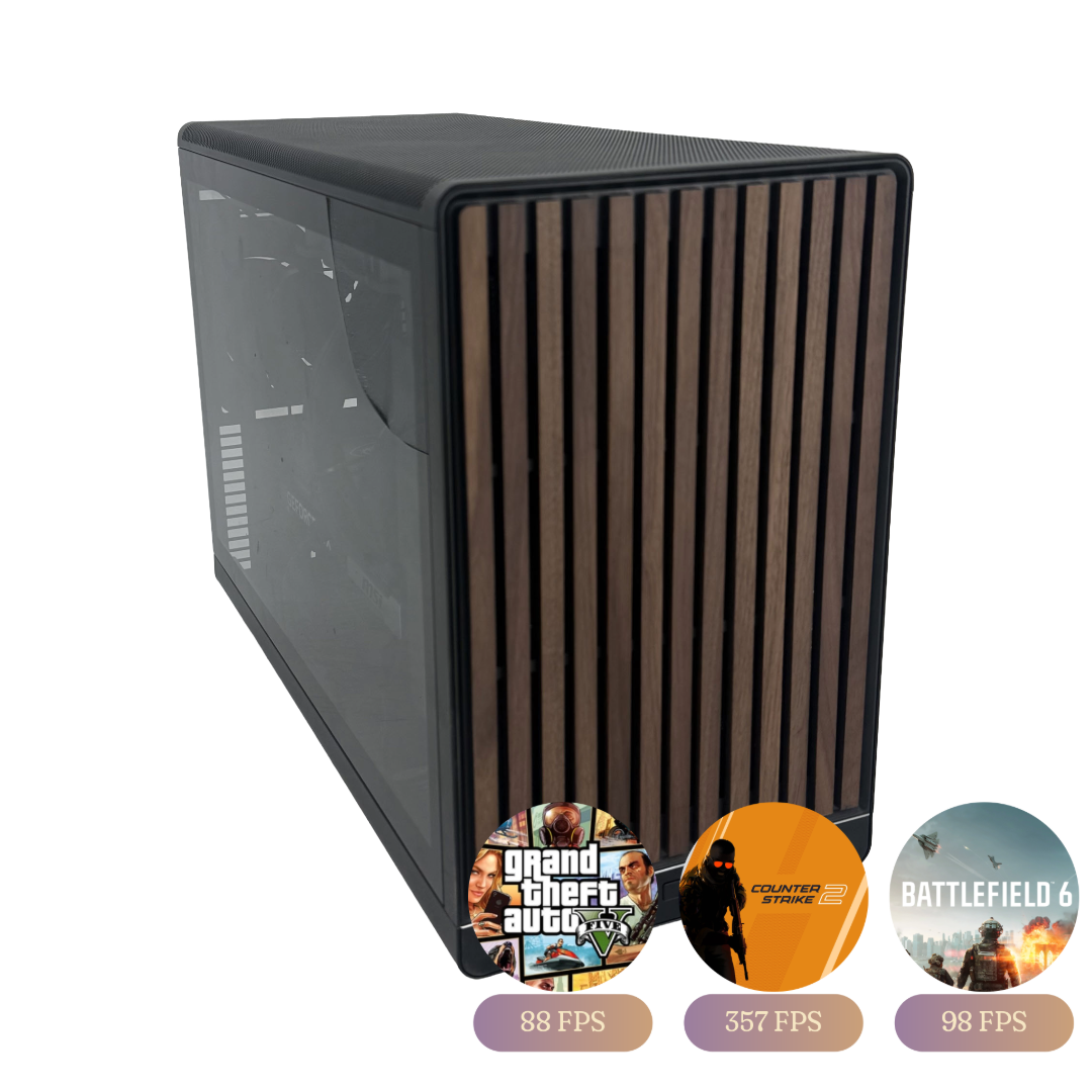 Gaming Desktop – RTX 5070 16GB / Ryzen 7 9800X3D / 16GB DDR5 / 500GB + 256GB NVMe