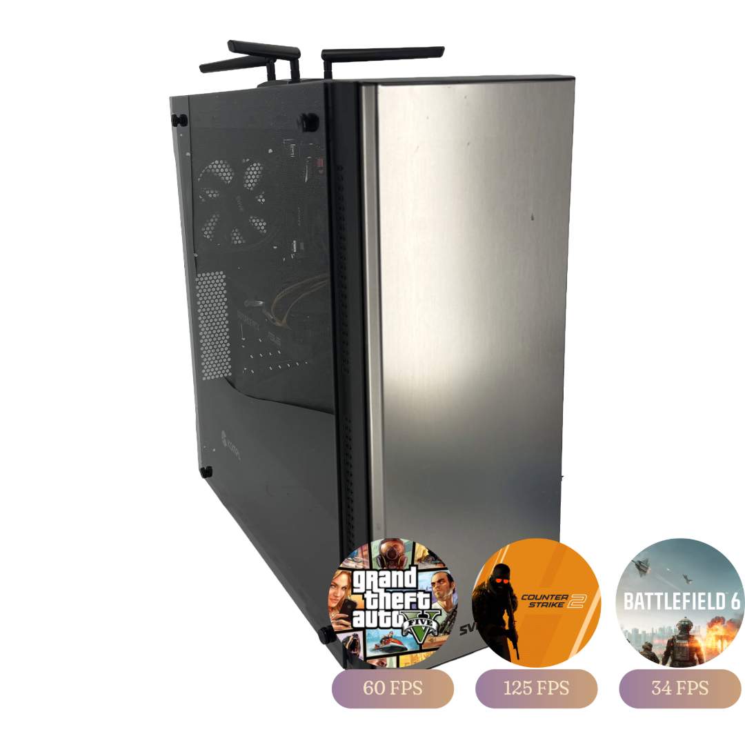 Gaming Desktop / RTX 2060 6GB / Ryzen 5 2600 / 16GB DDR4 / 500GB NVMe / Mycket Bra Skick