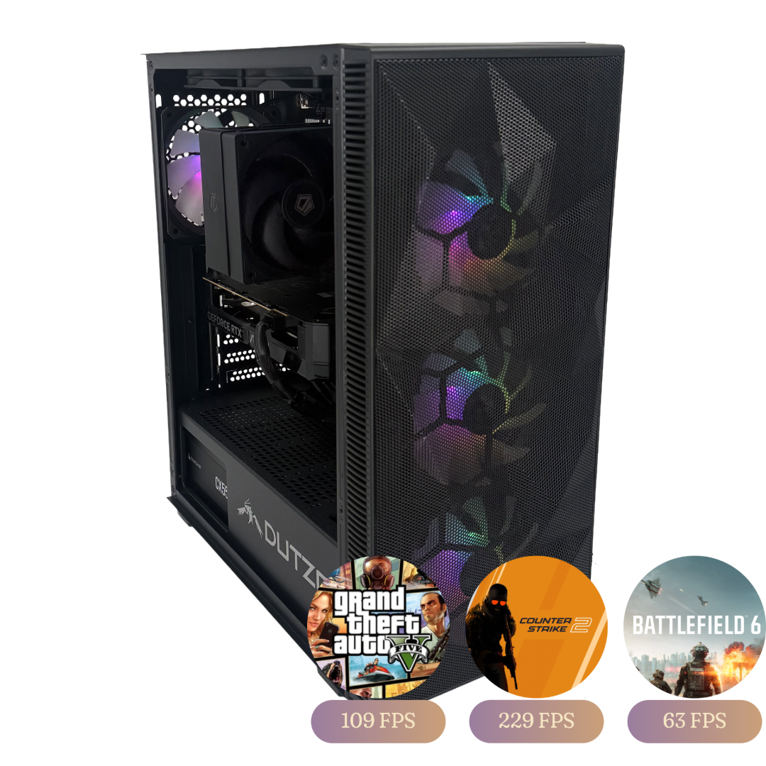 Gaming Desktop – RTX 5060 8GB / Ryzen 5 7500F / 16GB DDR5 / 1TB NVMe