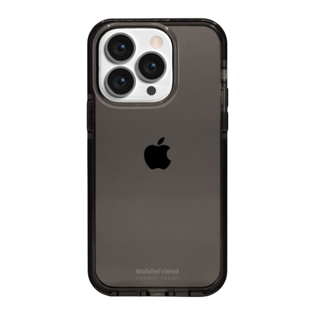 MobileFriend iPhone Seethrough Case 15 Pro Black