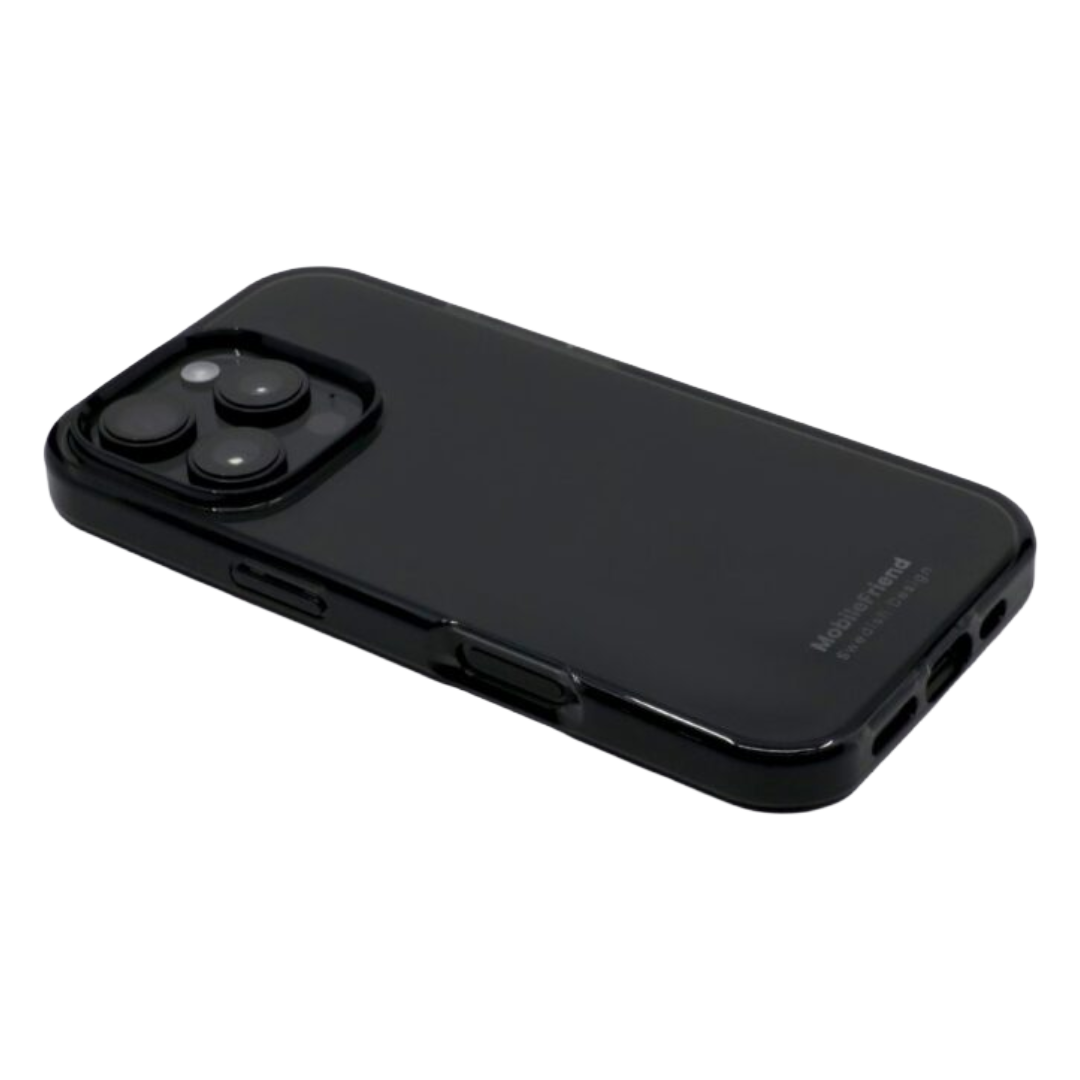 MobileFriend iPhone Seethrough Case 16 Pro Black-rollover image