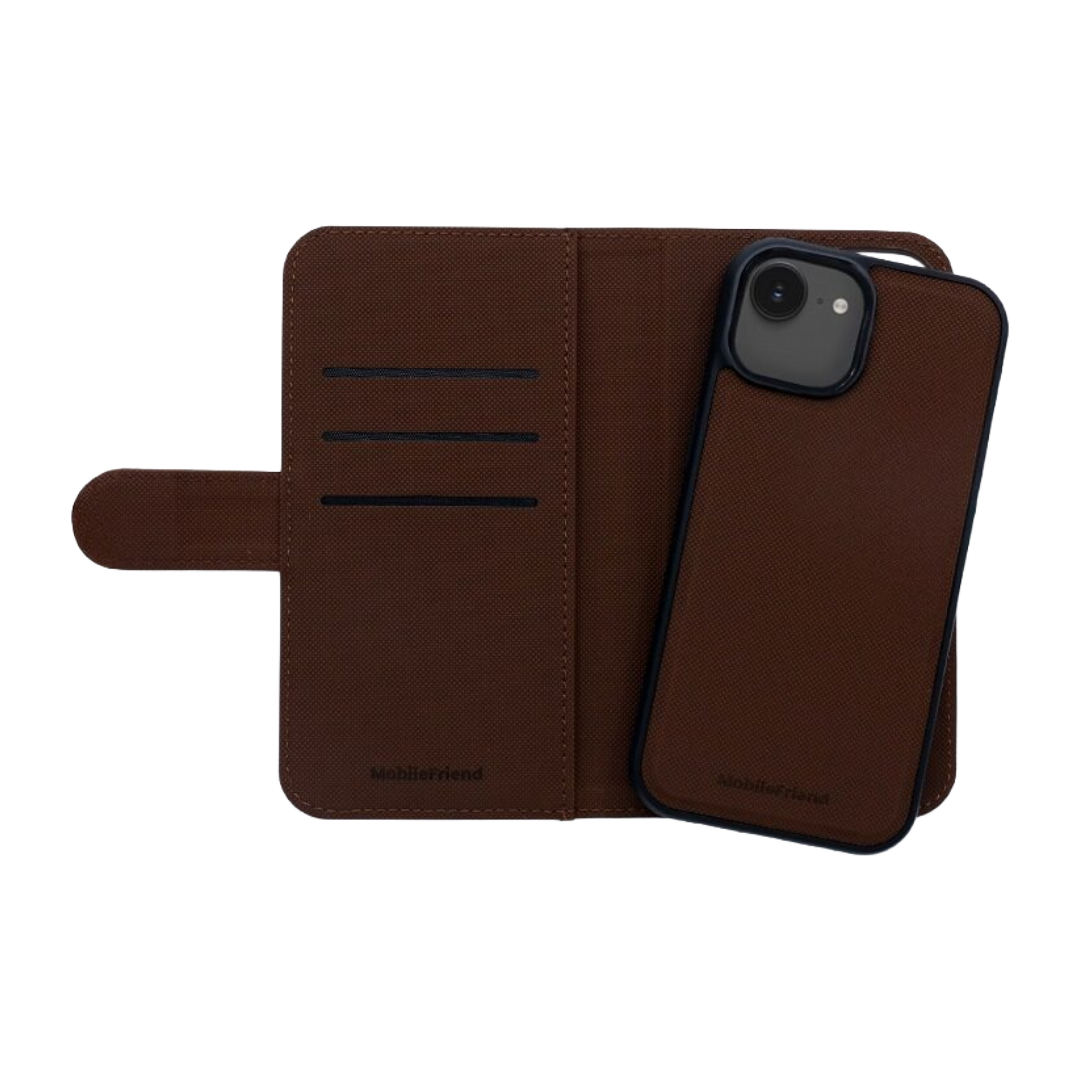 Case - iPhone Brown Wallet Case 13/14/15/16E/17E-rollover image