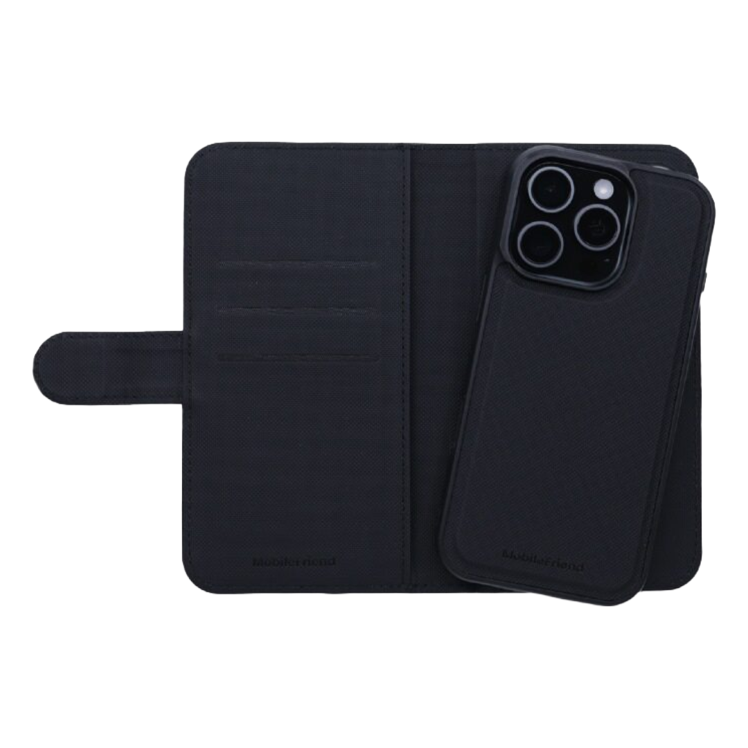 MobileFriends iPhone Black Wallet Case 16 Pro-rollover image