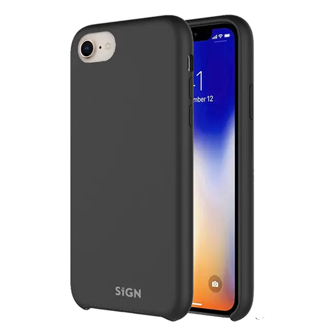 SiGN Liquid Silicone Case for iPhone SE, Black