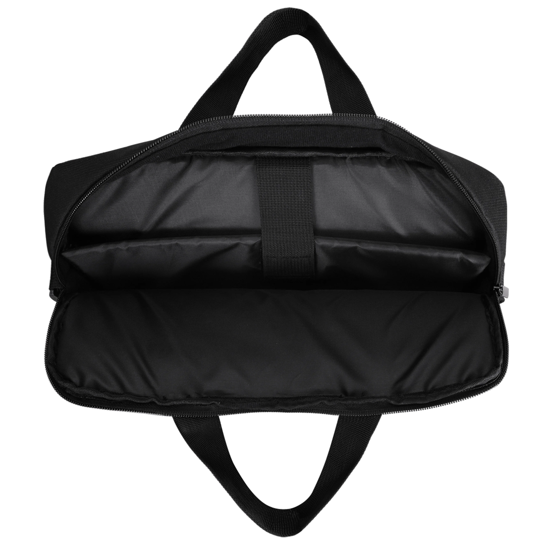 12" Laptop Bag with Handles and Detachable Shoulder Strap, Black-rollover image