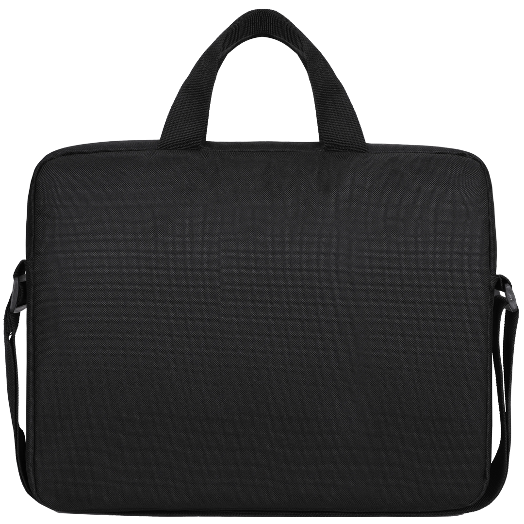 12" Laptop Bag with Handles and Detachable Shoulder Strap, Black
